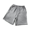 thumbnail image 1 of DxhmoneyHX Men’s Pajama Shorts Comfortable Lounge Sleep Shorts Elastic Waistband Drawstring Pajama Bottoms with Pockets, 1 of 4
