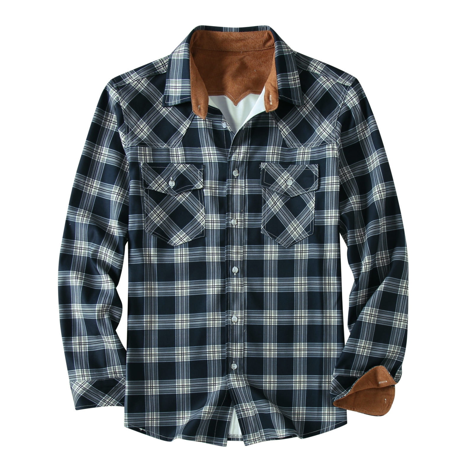 Wrangler Men's Sherpa Lined Flannel Shirt Jacket Branded Country