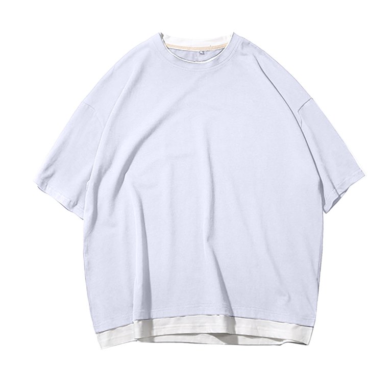 DxhmoneyHX Mens Oversized Daily T-Shirts Half Sleeve Casual Tee