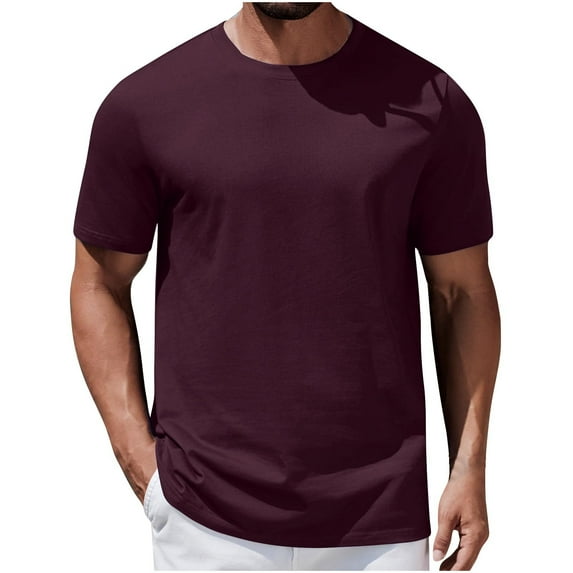 DxhmoneyHX Mens Shirts Moisture Wicking Sun Protection Short Sleeve T Shirts Loose Fit Soft Crew Neck Lightweight Summer Casual Basic Plain Tees