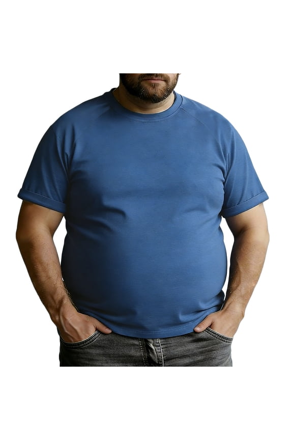 Mens Shirts Plus Size Crew Neck Short Sleeve T Shirt Casual Summer Tees Tops Gym Stylish Classic Work Out Pullover Blouse