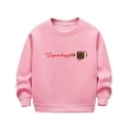 thumbnail image 1 of DxhmoneyHX Sweatshirts for Girls Cute Fashion ​Printed Long Sleeve Athletic Tops Soft Comfy Fleece&nbsp;Lined Warm Blouses Fall Winter Clothing Size 2 Years, 1 of 5