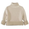 thumbnail image 1 of DxhmoneyHX Sweatshirts for Girls Fleece&nbsp;Lined Thickened Warm Pullover Sweatshirts Fall Winter Outfits Fashion Mock Neck Long Sleeve Blouses Size 9-10Years, 1 of 2