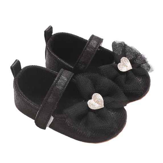 DxhmoneyHX Toddler Girl Dress Shoes Cute Bowknot Ankle Strap Mary Jane Flats Fashion Round Toe Low Heels Wedding Party Prom Princess Shoes Size 0.5 Years