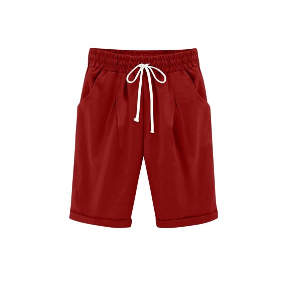 DxhmoneyHXGirls Shorts Summer Baggy Bermuda Shorts Loose Fit Elastic Waist Drawstring Wide Leg Workout Shorts with Pockets for 4-15Years