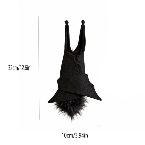 Dxssxc Halloween Hanging Bat Ornament with Furry Ball, Upside Down Gothic Tree Decor, for Home Party haunted room Indoor Display