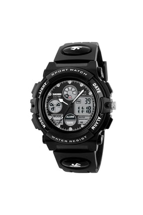 Multifunction Digital Watch with Alarm & Chronograph, Waterproof Sports Watch for Men, Analog-Digital Display with Backlight, Rubber Strap for Running, Hiking & Outdoor Activities