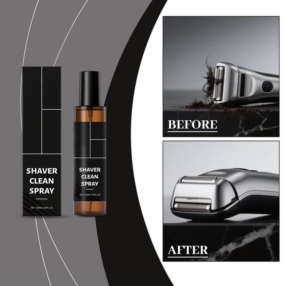 Dxssxc Shaver Cleaning Spray, for High-efficiency Cleaning Electric Razor, Deeply Lubricates, Extend the Lifespan of Your Shaver, for Clippers, Trimmers, and Beauty Devices100ml/1pc)