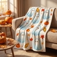 thumbnail image 1 of Dxssxc Thanksgiving Flannel Throw Blanket 27.6x39.4in, 4 Fall Patterns, for Sofa Bed Camping Cozy Warm Lightweight Cover, 1 of 6
