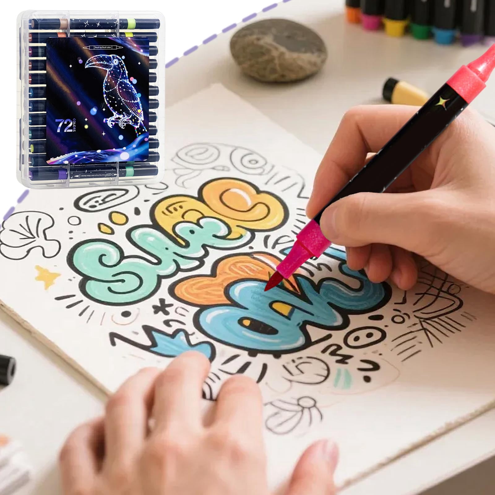 Dxssxc Tip Two-Tone Glitter Markers Pearlescent Fluorescent Gel Pens for Teenagers Art Planners Coloring, Fine Point Metallic Pens for Scrapbooking Bullet Journal