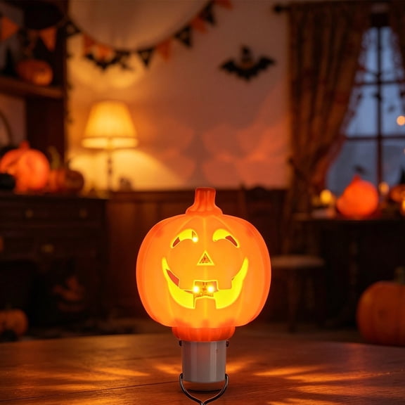 Dxssxc USB Rechargeable Pumpkin Projector Light, Halloween Projection Lamp Jack O Lantern for Home Party Yard Holiday Decor