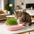 thumbnail image 1 of Dxssxc Whale Shaped Cat Grass Planter, Soilless Hydroponic Growing Kit for Indoor Cats, Wheatgrass Catnip Planting Pot with Drainage, Cute Decorative for Home Kitchen, 1 of 6