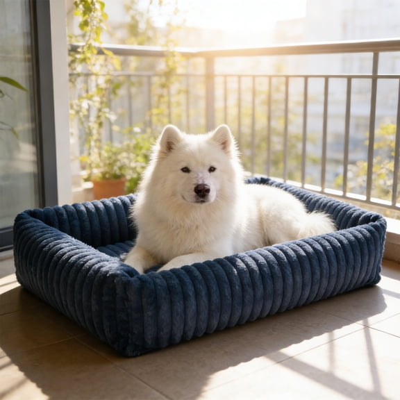 Dxssxc Winter Pet Bed for Small Medium Large Dogs Cats, Cozy Soft Sofa Mat Crate Pad for Kennel, Indoor Heated Warm Bed for Cold Weather, Machine Washable