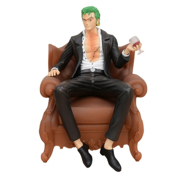 Dxuioz 14cm Sofa Roronoa Zoro Figure Anime Toy Statue PVC Decoration Ornaments Model Action Figure Collection Animation Character Toy