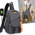 thumbnail image 1 of Dxzfnsa 2026 Upgrade Crossbody Bag Men's Multi Functional Chest Bag USB Rechargeable Crossbody Backpack Korean Style Casual Versatile Shoulder Bag, 1 of 6