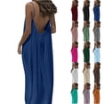 thumbnail image 1 of Dxzfnsa Backless Dresses for Women Lounge Dress Backless Sleeveless House Dress Long Sundress with Back Tie Beach maxi dress, 1 of 9