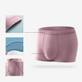 thumbnail image 1 of Dxzfnsa Bamboo Boxer Briefs- Breathable Mens Underwear, Built-in with 3D Pouch Comfortable Underwear for Men Men's Clothing,Pink-L, 1 of 9