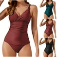 thumbnail image 1 of Dxzfnsa Bikini Sets for Women High Waisted Two Piece Bathing Suit U Wired V Neck Swimsuit Adjustable Straps S-3XL, 1 of 6
