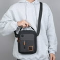 thumbnail image 1 of Dxzfnsa Canvas Sling Bag Crossbody Backpack Shoulder Casual Rucksack For Men Popular Simple Crossbody For Women Basic Soft Faux Leather Durable, 1 of 6
