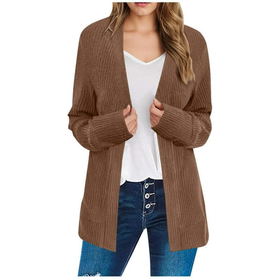Dxzfnsa Cardigan Sweaters for Women Womens Cotton Button Down Solid Color Coats Oversized Knit Cardigans with Pockets