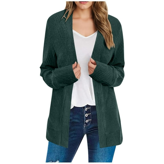 Dxzfnsa Cardigan Sweaters for Women Womens Cotton Button Down Solid Color Coats Oversized Knit Cardigans with Pockets