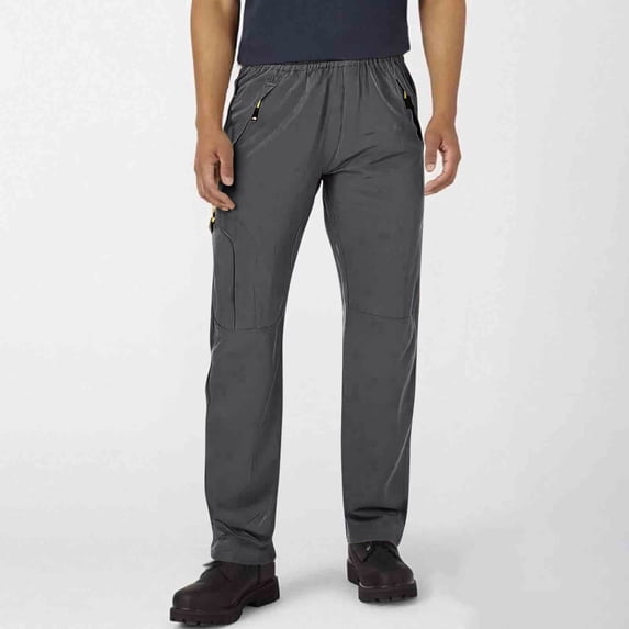Dxzfnsa Cargo Pants for Men Workout Joggers Casual Hiking Pants Work Baggy Loose Drawstring Track Sweatpants with Multi Pockets Mens Cargo Pants(Dark Gray-XS)