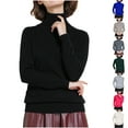 thumbnail image 1 of Dxzfnsa Fall Clothes for Women Women's Classic Lightweight Long-Sleeve Turtleneck Sweater - Oat/Heather, Spring/Fall Layering Essential (Lightweight Yet Warm) for Office S-3XL, 1 of 8