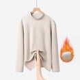 thumbnail image 1 of Dxzfnsa Fashion Women's Winter Long Sleeve Round-Neck Comfy Solid Regular Tank Business Casual Tops for Women Beige-L, 1 of 5