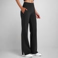 thumbnail image 1 of Dxzfnsa Flare Leggings for Women Tummy Control Flared Leggings No Front Seam Solid Color Yoga Pants Womens High Waisted Workout Bell Trousers, 1 of 8