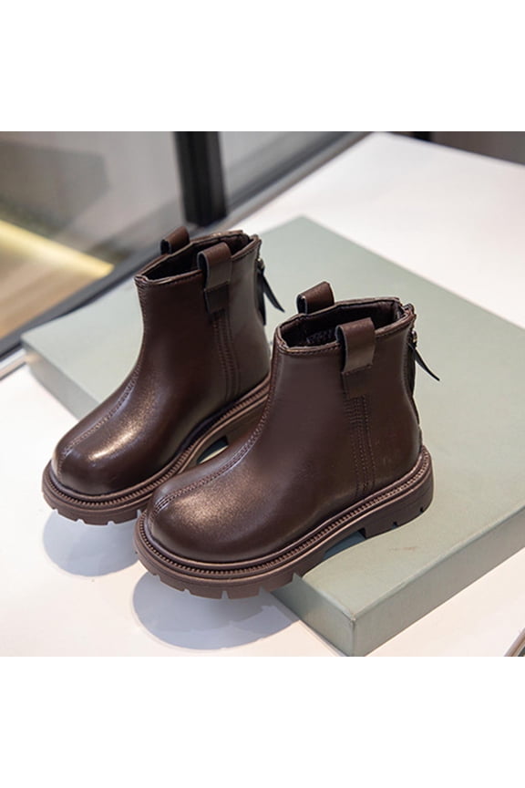 Girls Bow Ankle Boots Ruffled Chunky Heel with Classic Side Zipper Dress Booties for Little Kids/Big Kids Womens Fall Shoes