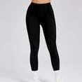 thumbnail image 1 of Dxzfnsa High Waisted Leggings for Women - Soft Athletic Tummy Control Yoga Pants for Cycling Dance Tights Women's Clothing,Black-M, 1 of 4