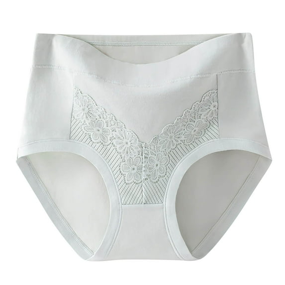Dxzfnsa High Waisted Underwear for Women Tummy Control Cotton Plus Size Full Coverage Packs Ladies Panties Briefs Panties for Women M-3XL