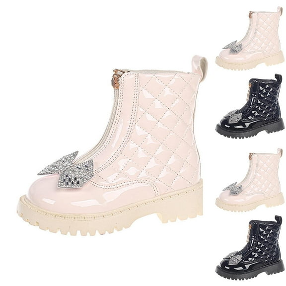 Dxzfnsa Kids Girls' Boots Children's Boots Outdoor Boots Girls' Plush Short Boots Boys' boots Chelsea Boots Women
