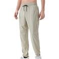 thumbnail image 1 of Dxzfnsa Linen Pants Men Casual 2025 Summer Beach Elastic Drawstring Waist Yoga Pants Travel Baggy Work Pant Pajama pantalones de trabajo para hombre(Khaki,3XL), 1 of 9