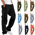 thumbnail image 1 of Dxzfnsa Men Cargo Pants Mens Casual Solid Color Joggers Loose Straight Athletic Workout Sweatpants Lightweight Hiking Pants with Pockets, 1 of 3