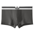 thumbnail image 1 of Dxzfnsa Men's Boxer Briefs, Soft and Breathable Upgrade cotton men‘s underwear with Fly, Super elasticity mens underwear Bamboo Cool Underwear For Men,Dark Gray-M, 1 of 2