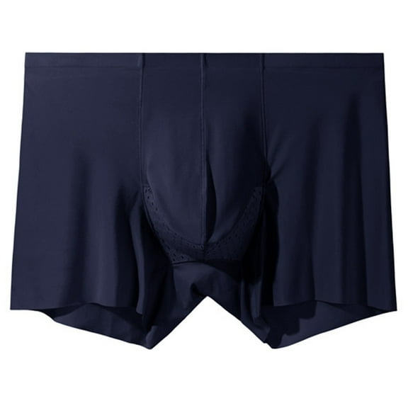 Dxzfnsa Men's Boxer Briefs - Sport Soft Performance Moisture Wicking Boxers - Breathable Underwear for Men Boxer Briefs for Men,Blue-L