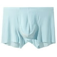 thumbnail image 1 of Dxzfnsa Men's Boxer Briefs - Sport Soft Performance Moisture Wicking Boxers - Breathable Underwear for Men Boxers for Men,Sky Blue-L, 1 of 2
