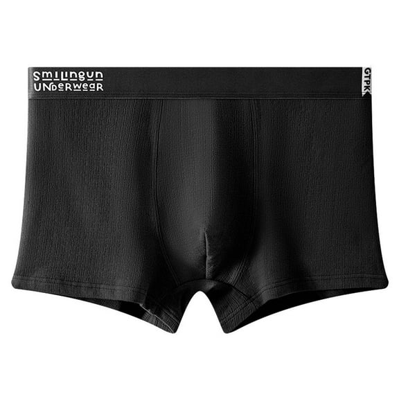 Dxzfnsa Men's Boxer Shorts, 100% Cotton Boxers for Men, Mens Boxer Briefs Button Fly Premium Underwear Men's Underwear,Black-2XL