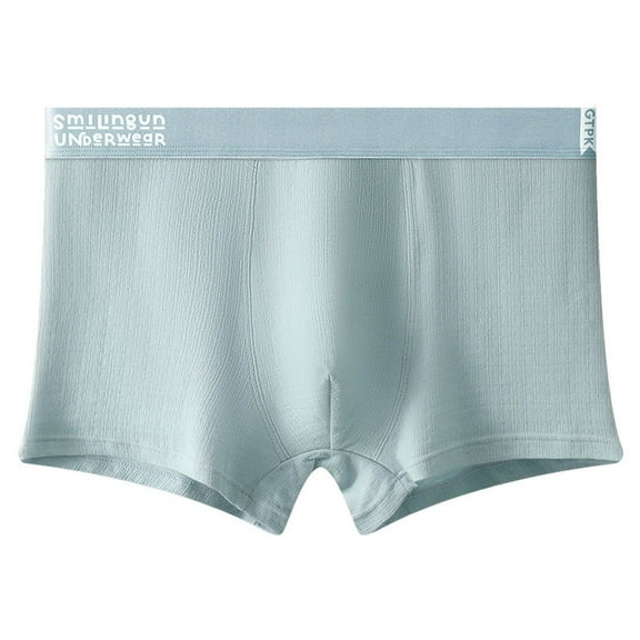 Dxzfnsa Men's Boxer Shorts, 100% Cotton Boxers for Men, Mens Boxer Briefs Button Fly Premium Underwear Pair of Thieves Boxer Briefs,Blue-2XL