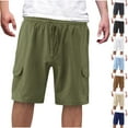 thumbnail image 1 of Dxzfnsa Men's Cargo Hiking Shorts Elastic Waistband Stretch Short Shorts for Men no Lined with Pockets M-3XL, 1 of 9