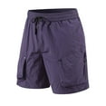 thumbnail image 1 of Dxzfnsa Men's Cargo Shorts Elastic Waistband Drawstring Summer Casual Cotton Big & Tall Relaxed Fit Work Shorts M-4XL, 1 of 9