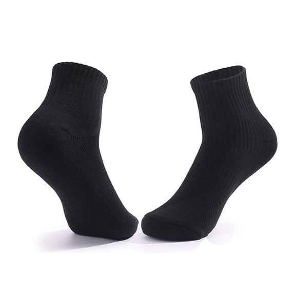 Dxzfnsa Men's Cotton Crew Work Socks Cushioned Boot Moisture Athletic Socks for Hiking Sports Running