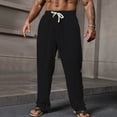 thumbnail image 1 of Dxzfnsa Men's Hiking Work Quick-Dry Lightweight Waterproof Outdoor Mountain Fishing Camping Pants baggy sweatpants men(Black,L), 1 of 3