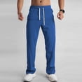thumbnail image 1 of Dxzfnsa Men's Lightweight Hiking Travel Pants Breathable Athletic Fishing Active Joggers Zipper Pockets mens (Blue,3XL), 1 of 5