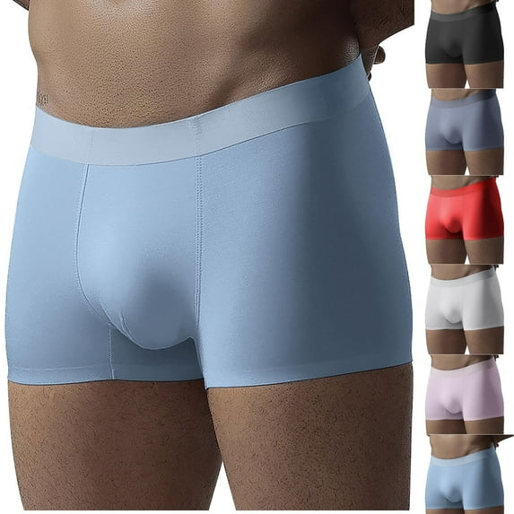 Dxzfnsa Men's Long Leg Boxer Briefs Cotton Underwear Athletic, Breathable, Fly, Sports, Moisture Wicking Bamboo Underwear Men L-4XL