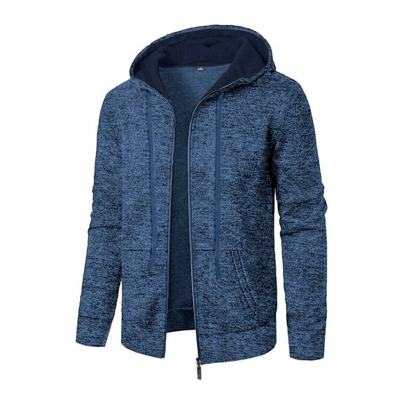 Dxzfnsa Men's Long Sleeve Cardigan Mens Stand-up Collar Zipper Up Cardigan Sweaters Fleece Solid Color Jackets Knitted Sweater Jackets