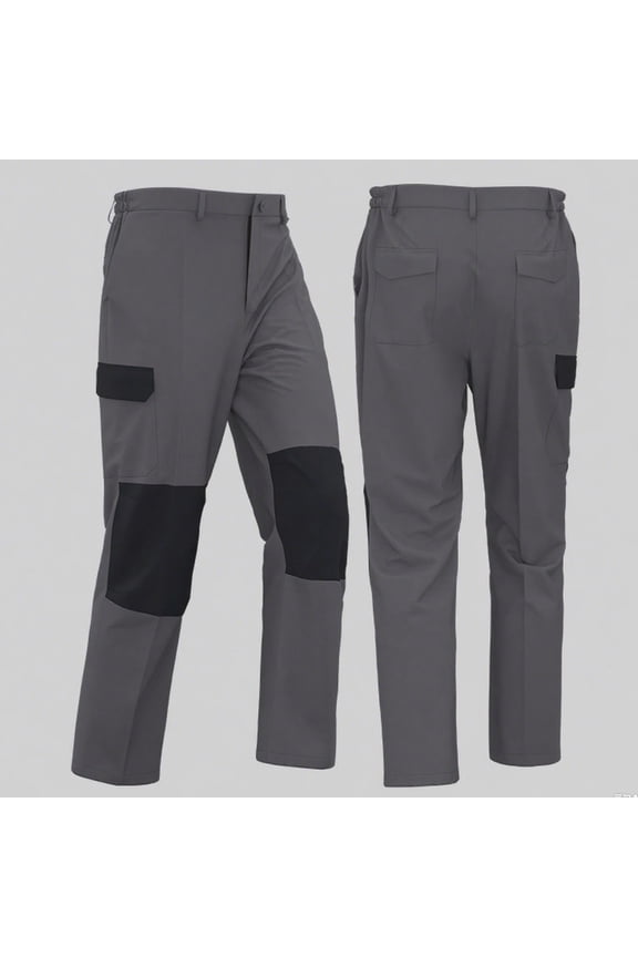 Men's Long Sleeve Coverall, Stain & Wrinkle Resistant Mens Work Coverall with Multi Pockets Tactical Pants for Men(Dark Gray-5XL)