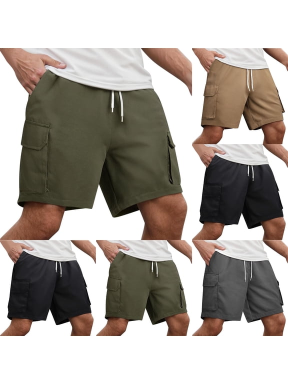 Men's Mountain Bike Shorts Stretch Hiking Cargo Shorts Quick Dry with Zipper Pocket for Bicycle Cycling Casual Golf S-2XL