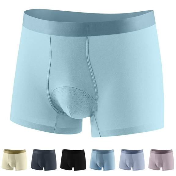 Dxzfnsa Men's Performance Boxer Briefs with Fly, Breathable Stretch Underwear, Moisture Wicking, Soft Waistband Mens Underwear Boxer Briefs L-4XL